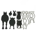 thumbnail image 1 of Troquel De Acero Al Carbono Exquisito Diy Relieve De Metal Troqueles De Corte De Moda Molde De Cuchillo De Grabado Reutilizable Con Forma De Animales Para Clips Álbumes De Fotos Relieve Noticed HA018719-00, 1 of 7