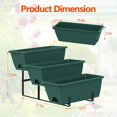 Vertical Raised Garden Bed 2 Pack Small Tiered Outdoor Herb Garden