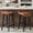 brown, variant on Gaderth 26.2" Bar Stools Set of 2, Synthetic Leather Kitchen Stools with Back and Footrest, Upholstered Kitchen Stools with Low Back and Footrest, Counter Height Bar Stools