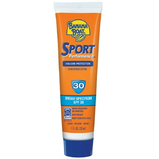 Banana Boat Sport Performance Sunscreen Lotion 1 oz (Pack of 3