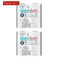 thumbnail image 1 of Satin Bath Tissue Soft 4 Count (Pack of 2), 1 of 4