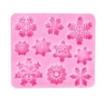 thumbnail image 2 of SSZMDLB under $5 Christmas Baking Mold, Snowflake Fondant Chocolate Maker, Silicone Cake Decoration Tool, Kitchen Baking Implement for Candy Making, Cake Decor, DIY Treats, 2 of 3