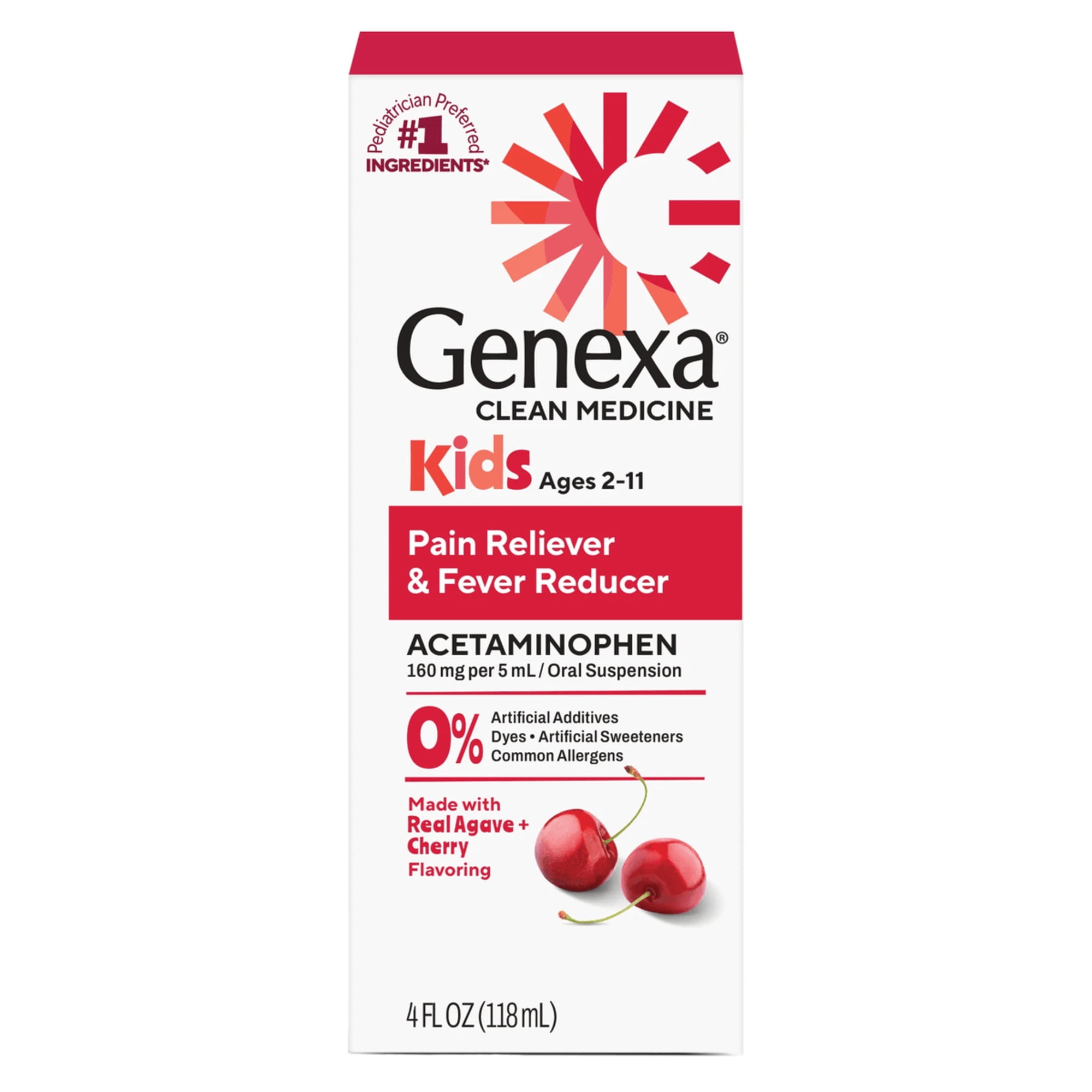Genexa Kids Pain & Fever Cherry