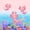 Pink Blue, variant on Meiyoeat Cosmic Kawaii Axolotl Twin Duvet Cover, Whimsical Galaxy Planet Pattern Twin Bedding, Purple Pink,2pcs,No Comforter
