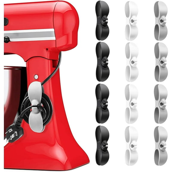 12 Pcs Organizer for Appliances, Appliance Cable Tidy, Appliance Cord Winder for Appliances Kitchen Appliances Cable Organiser on Pressure Cooker Mixer Blender Coffee Maker Air Fryer