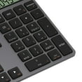 thumbnail image 6 of Ergonomic Bluetooth Dual Mode Wireless Numeric Keyboard with Display Calculator 2in1 Wireless Number Keypad White, 6 of 6