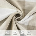 thumbnail image 5 of DriftAway Buffalo Check Woven Plaid Pattern Lined Blackout Thermal Insulated Window Curtain Grommet, 2 Panels, 52" x 84", Taupe, 5 of 6
