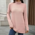 thumbnail image 5 of EDFBUYKRS Womens Button Down Shirts Long Sleeve V Neck Blouse Tops with Pocket M, 5 of 8