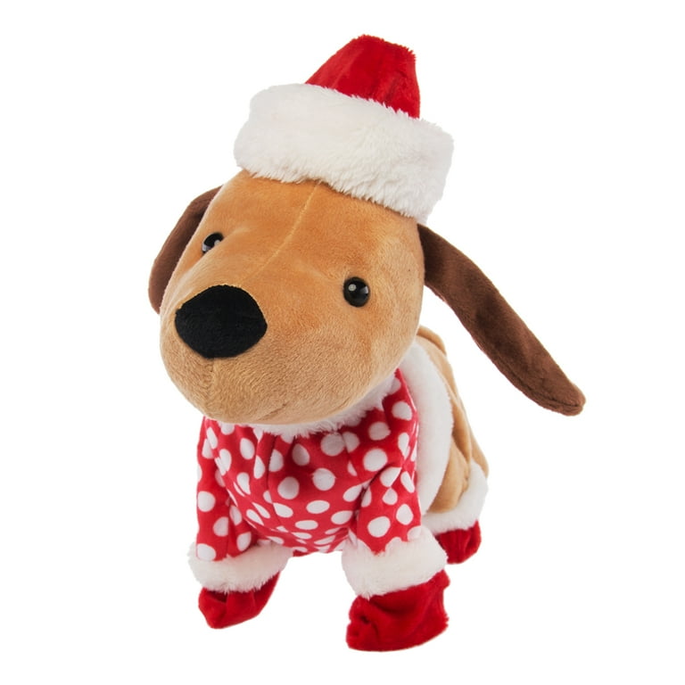 Christmas dog hotsell stuffed animal