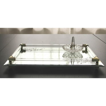Accents by Jay 12'' x 9'' Mirror Vanity Tray