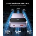 thumbnail image 2 of Cargador portátil Power Bank JOYFAR de 3000 mAh con USB-C, color morado, 2 of 8