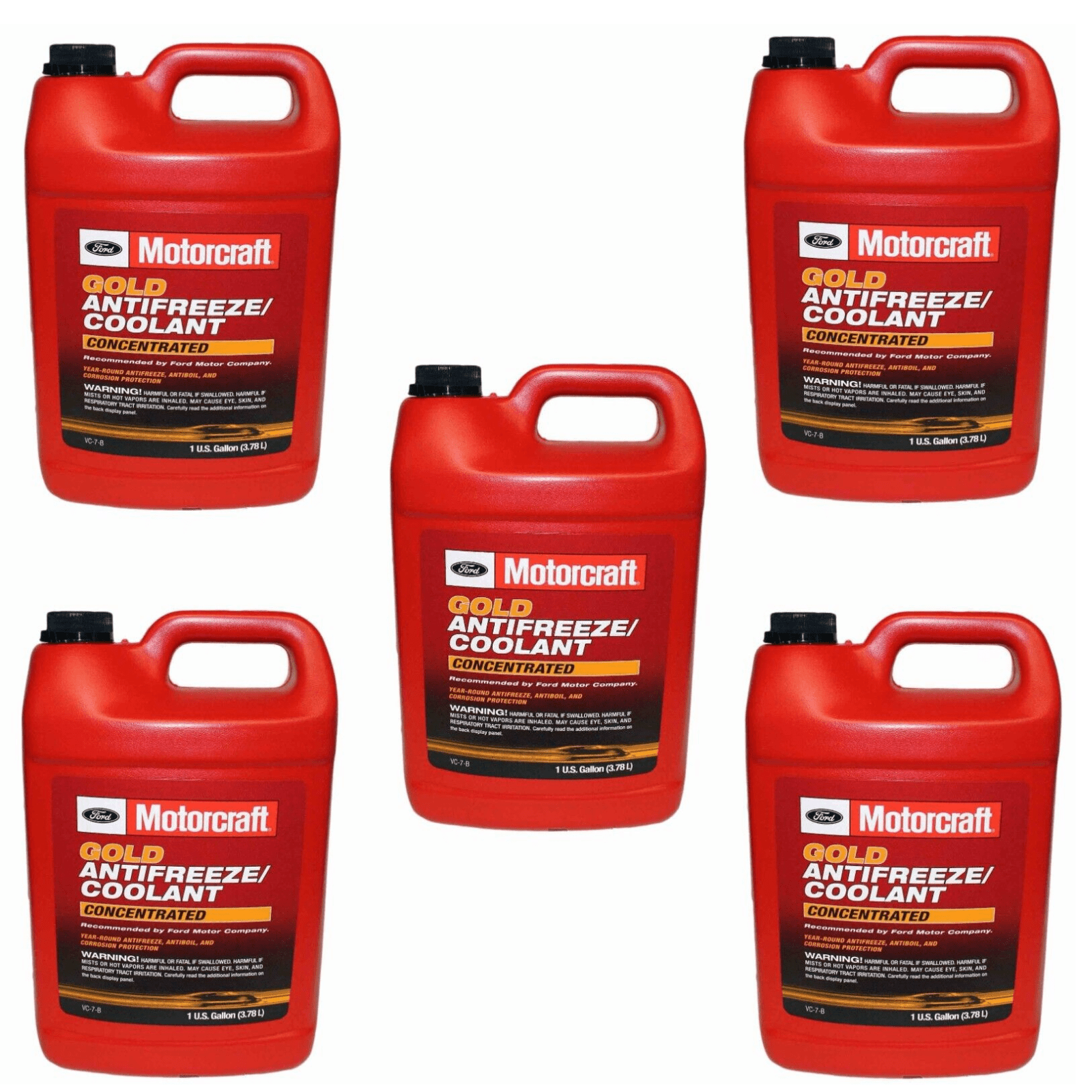 5 Gallons Engine Coolant/Antifreeze OEM FORD Motorcraft VC7B GOLD Concentrated MPN #VC7B
