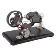 thumbnail image 3 of Stirling Engine Motor Model,Stirling Engine Model Kit Stirling Engine Kit Electricity Power Generator Model Sleek Aesthetic, 3 of 9