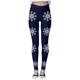 thumbnail image 1 of MKLEKYY Leggings navideños con estampado de copos de nieve para mujer, pantalones de yoga para fitness y deportes., 1 of 4