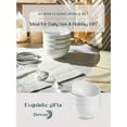 thumbnail image 7 of White Ceramic Bowls Set ofSmall 4.5in 10 OZ  - Perfect for Soup Bowls for Kitchen, Cereal Bowl, Ramen Bowl,Oatmeal Bowl, Fruit Bowl,Salad Bowl, Rice Bowl - Dishwasher & Microwave Safe, 7 of 7