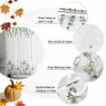 thumbnail image 5 of Shower Curtain 66"W x 72"L Thanksgiving Fall White Pumpkins Eucalyptus Leaves Fabric Shower Curtains Set with Hooks Water Repellent Bathroom Curtains Machine Washable Bathroom Accessories, 5 of 6