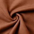 thumbnail image 5 of ClodeEU Women's Tops ,3/4 Length Rolled Sleeve,V Neck T Shirts Both Side Buttons Blouses Brown,Womens Plus XL, 5 of 7