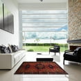 thumbnail image 7 of Ahgly Company Machine Washable Indoor Square Traditional Crimson Red Area Rugs, 5' Square, 7 of 7