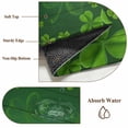 thumbnail image 6 of Round Rug 5Ft Washable Non-Slip, St. Patrick's Day Circle Area Rugs for Living Room Bedroom, Green Shamrock Wooden Grain Spring Indoor Floor Mats Carpet Runner for Home Decor Aesthetic, 6 of 8