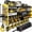 Yellow, variant on Large Power Tool Organizer Wall Mount with Charging Station,4 Layer Heavy Duty Metal Tool Storage Rack Loads 600lbs with 8 Cordless Drill Holder,Battery Utility Rack Loads with 4 Power Strip