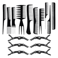 thumbnail image 1 of Set Peines Profesionales  Estilo Y Clip Cocodrilo Peinado Kit 16Pz, 1 of 9
