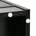 thumbnail image 3 of DEXTRUS Sideboard with LED Light & Doors, Modern Wood Acrylic Glass Storage Cabinet for Kitchen, Dinning Room, Living Room, Black, 3 of 8