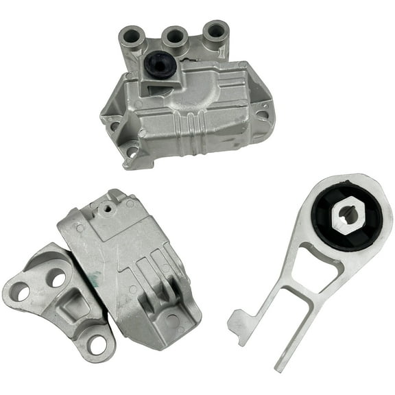 3PCS Engine Motor Mount Kit for 2015-2020 Jeep Renegade/Ram Promaster City, 2017-2020 Jeep Compass, 2016-2018 Fiat 500X 2.4L L4, Replaces 68363756AA, 68258599AA, 68363755AA