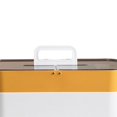 thumbnail image 2 of Caja para el hogar para guardar el organizador del botiquín de primeros auxilios con tapa transparente Amarillo, 2 of 2