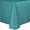 Turquoise, variant on Ultimate Textile (3 Pack) Embroidered Pintuck Taffeta 52 x 70-Inch Oval Tablecloth Ivory Cream