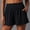 Black, variant on ZZwxWA Womens Summer Shorts Comfy Ribbed Sweat Shorts for Women High Waisted Casual Lounge Jersey Solid Sports Athletic Shorts with Pockets