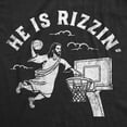 thumbnail image 2 of Mens Funny T Shirts He Is Rizzin Sarcastic Jesus Graphic Tee for Men Graphic Tees, 2 of 9