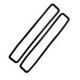 thumbnail image 3 of 1 Pair Auto Bulkhead Vent Seal Rubber Muc4299 Replacement Modified Parts Compatible For Satellite Tv, 3 of 7