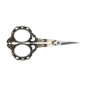Ruiboury European Style Plum Blossom Cross-stitch Scissors Household Alloy Corrosion Resistance Electroplated Handle Gorgeous DIY Shears Rose gold