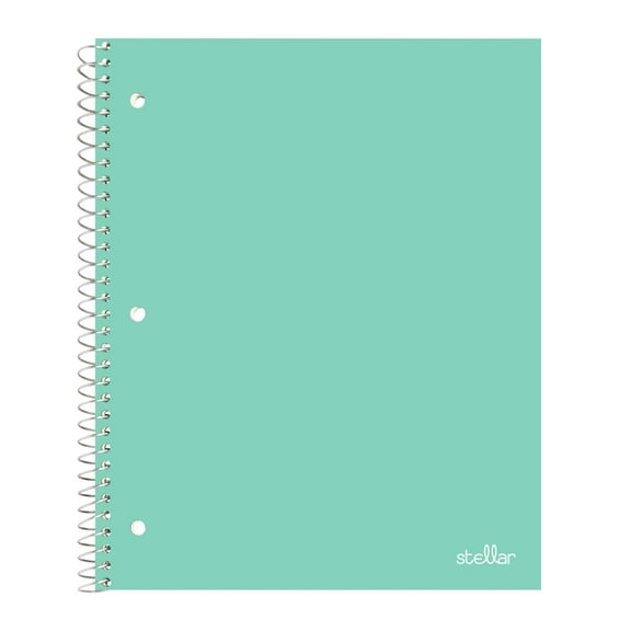 Office Depot® Brand Stellar Poly Notebook, 8" x 10 1/2", Wide Ruled, 200 Pages (100 Sheets), Mint