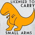 thumbnail image 3 of CafePress - Licensed To Carry Small Arms T Rex Funny Dinosaur - Men's Classic Graphic T-Shirt, 3 of 4