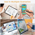 thumbnail image 5 of Antier 10-Pack 2-in-1 Universal Touchscreen Stylus Pens , Stylus Pens for Touch Screens,for iPad, iPhone, Android, Samsung, Tablets, Laptops & More - Includes 20 Replacement Nibs, 5 of 9