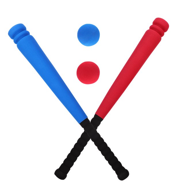 KAKOWELY 1 Set Children Baseball Bat Blue Super Safe Design Hand Eye Coordination School