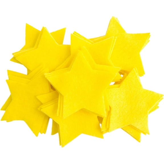 Playfully Ever After 3 Inch 35pc Felt Stars (Yellow)