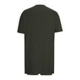 thumbnail image 5 of LEKWK Two Piece Sets for Women Summer Ribbed Vacation Outfits Short Sleeve Crewneck Loose Fit Tunic Tops & Biker Shorts Solid Lounge Set, 5 of 5