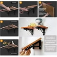 BIGLUFU Folding Shelf Brackets 16 Inch,Shelf Bracket, Max Load 330lb
