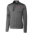 thumbnail image 2 of Men's Cutter & Buck  Gray Richmond Flying Squirrels Stealth Heathered Quarter-Zip Top, 2 of 3