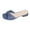 Blue, variant on Xfvqtps Block Heel Sandals for Women Slide Low Heel Open Toe Breathable Non Slip Beach Summer Slide Sandals Blue