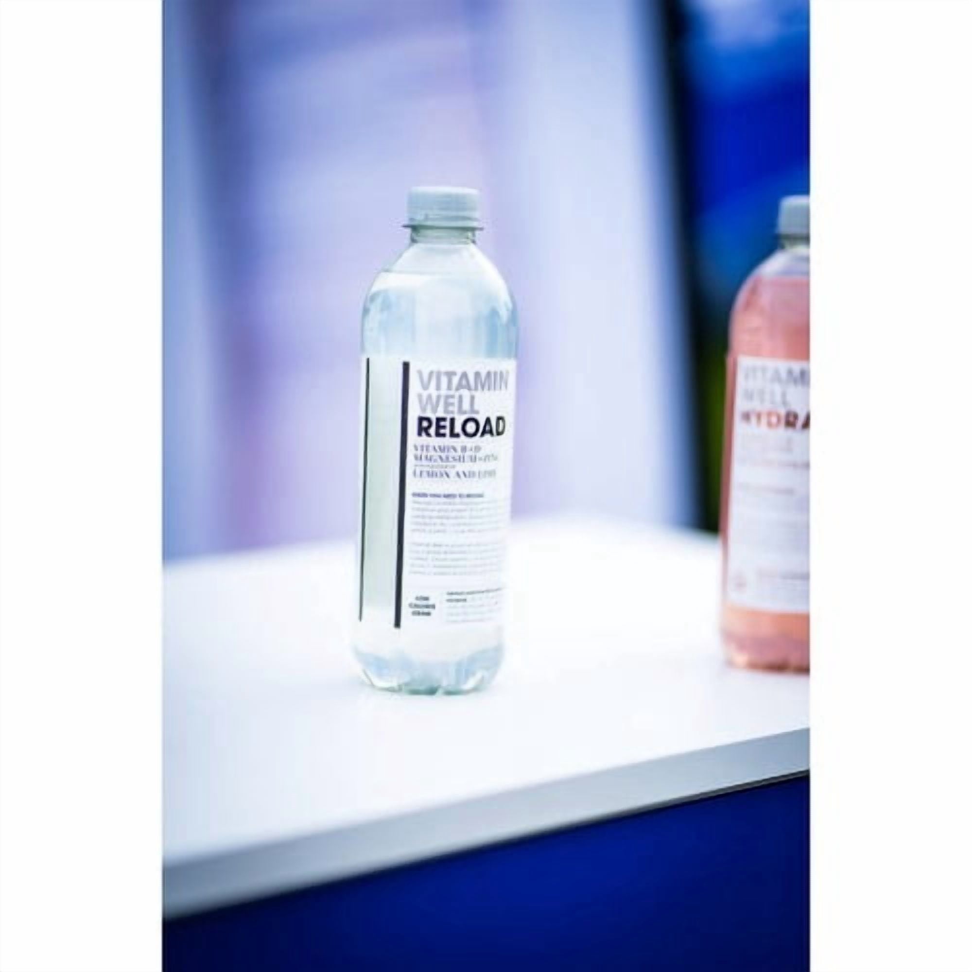 Vitamin Well Water Reload Lemon & Lime 500ml, British Import (Pack of 6)