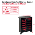 thumbnail image 6 of 7-Drawer Tool Chest Cabinet with Ball Bearing Drawer Slides,20"W Rolling Metal Tool Chest with 7 Drawers,Steel Tool Storage Box Organizer,Black, 6 of 8