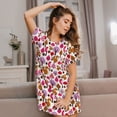thumbnail image 3 of Easygdp Squirrel In The Forest Camisón de manga corta para mujer, informal, estampado, 3 of 6