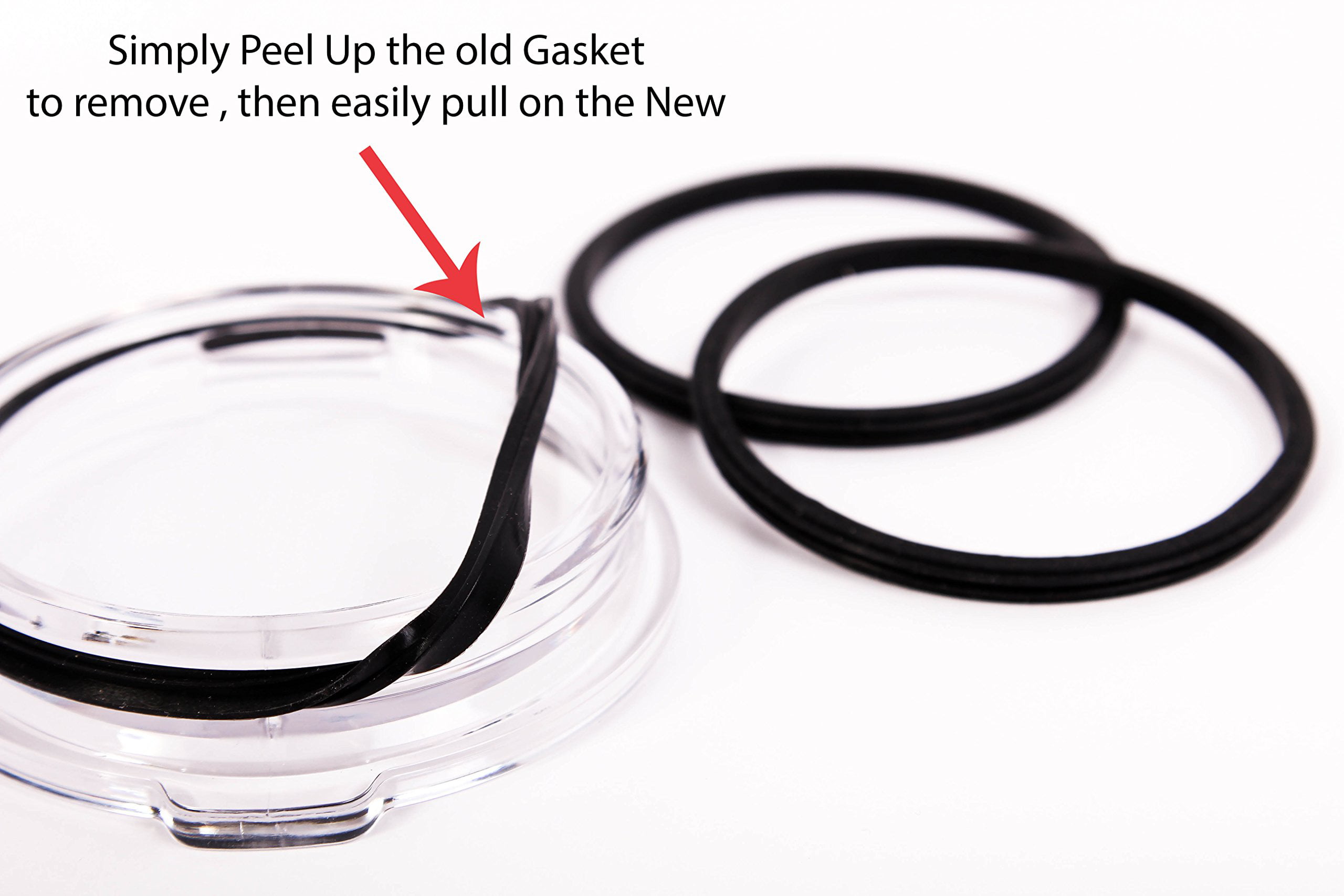 2 Pack Replacement Rubber Gasket Seal 
