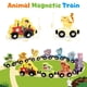 thumbnail image 5 of Set de tren magnético de madera para animales TenFans Montessori Toys, 5 of 7