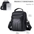 thumbnail image 6 of Bag for Men Crossbody Bag Small Leather Messenger Briefcase Handbag Men Purse | , Small, Leather, Messenger, Men Purse, 6 of 7