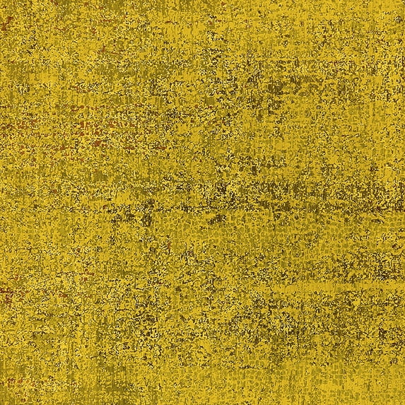 Ahgly Company Machine Washable Indoor Square Oriental Yellow Industrial Area Rugs, 8' Square