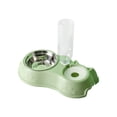 thumbnail image 2 of LEFXSMR Cat Water Fountain, Gravity Pet Dog Bowls for Drinking & Feeding, Automatic Cat Feeder for Pets Home Use, Green, 2 of 6